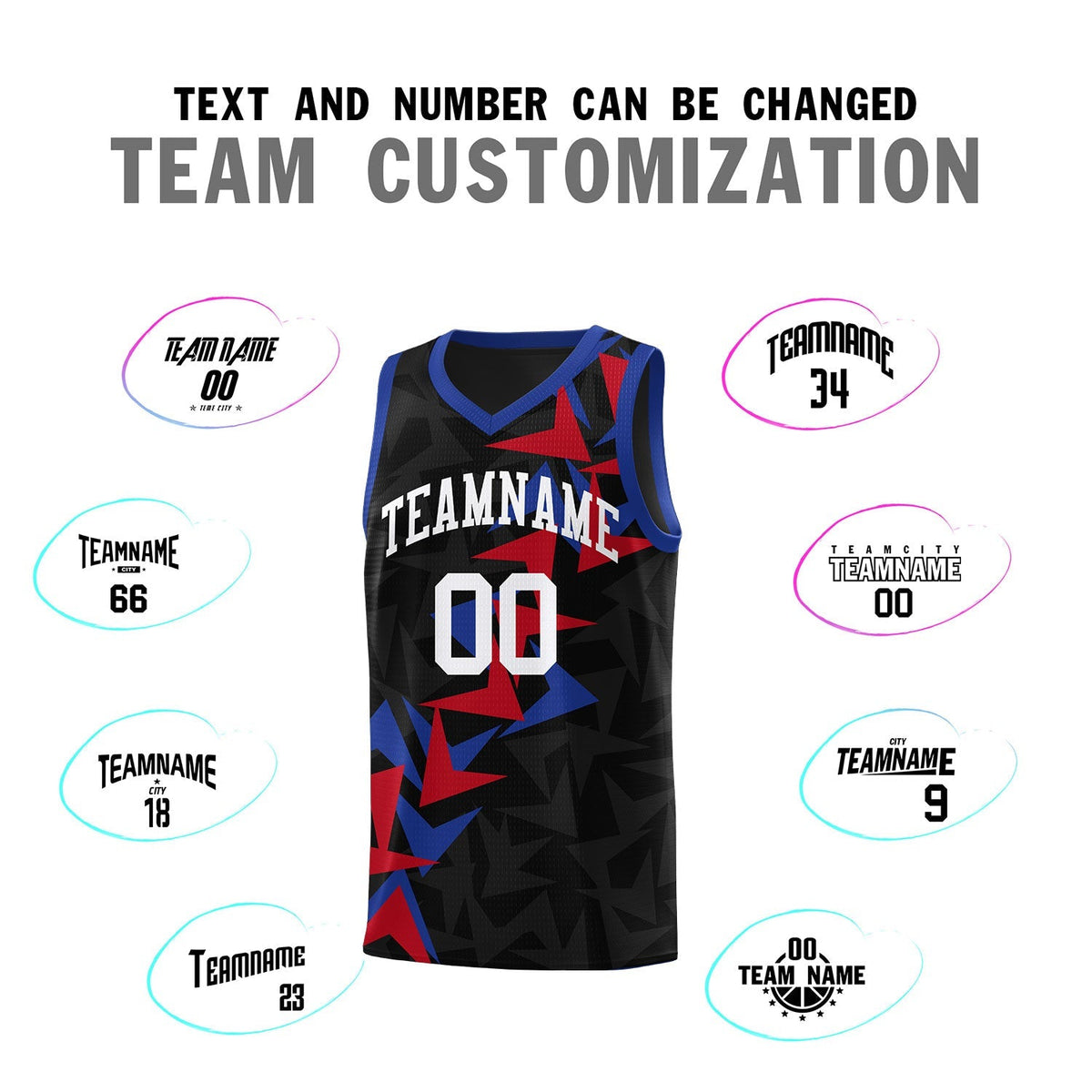 Custom Black Boomerang Pattern Kits Basketball Jersey|KXKSHOP