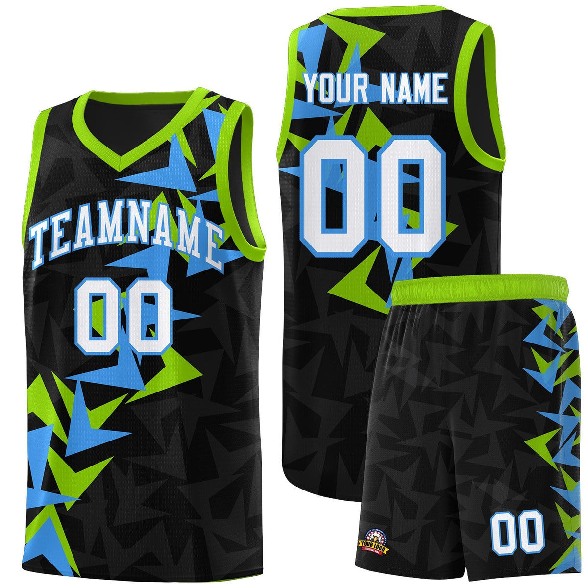 Custom Black Boomerang Pattern Kits Basketball Jersey|KXKSHOP