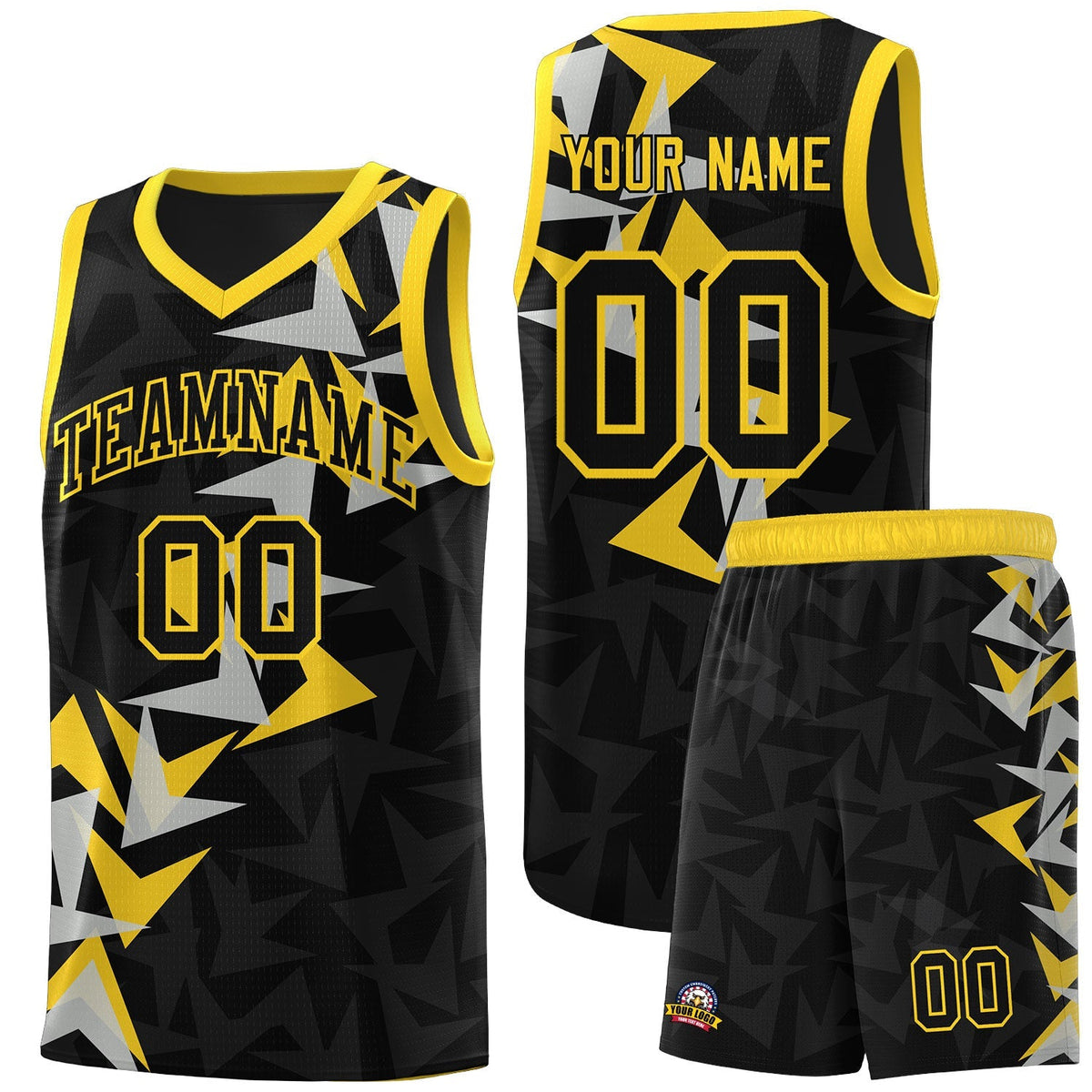 Custom Black Boomerang Pattern Kits Basketball Jersey|KXKSHOP