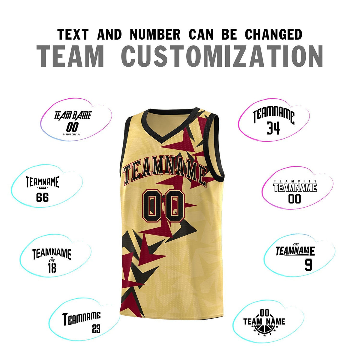 Custom Khaki Boomerang Pattern Kits Basketball Jersey|KXKSHOP