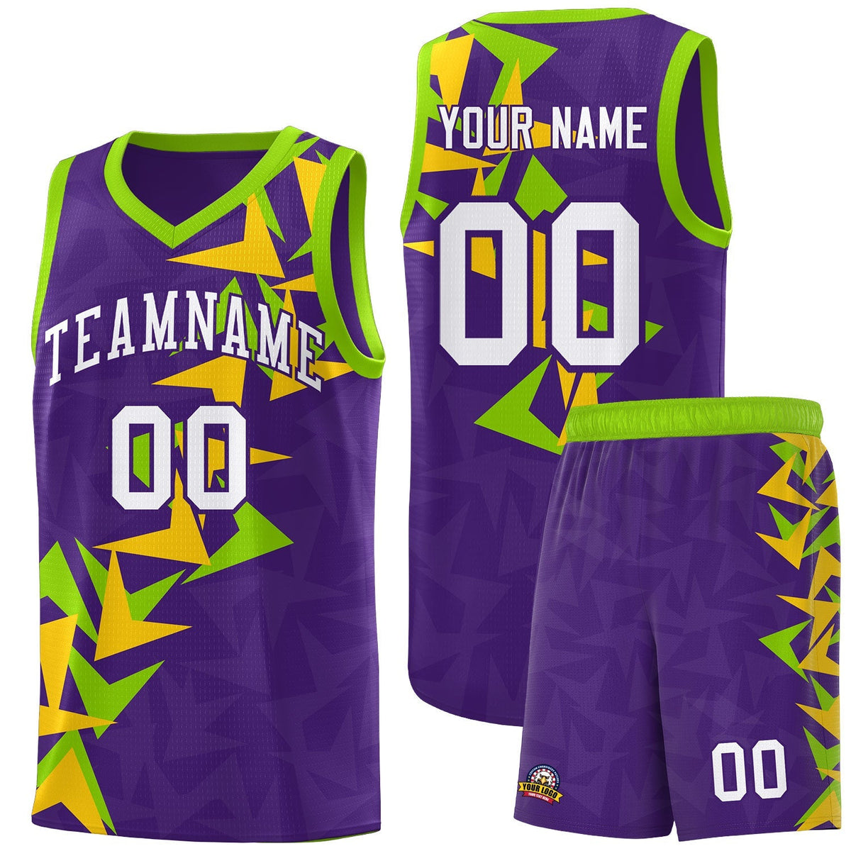 Custom Purple Boomerang Pattern Kits Basketball Jersey|KXKSHOP