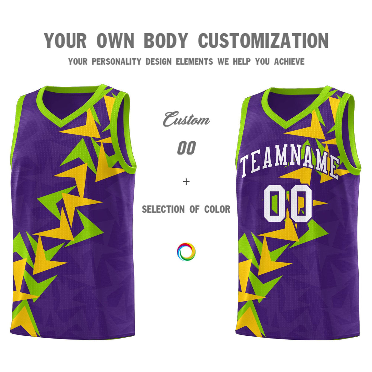 Custom Purple Boomerang Pattern Kits Basketball Jersey|KXKSHOP