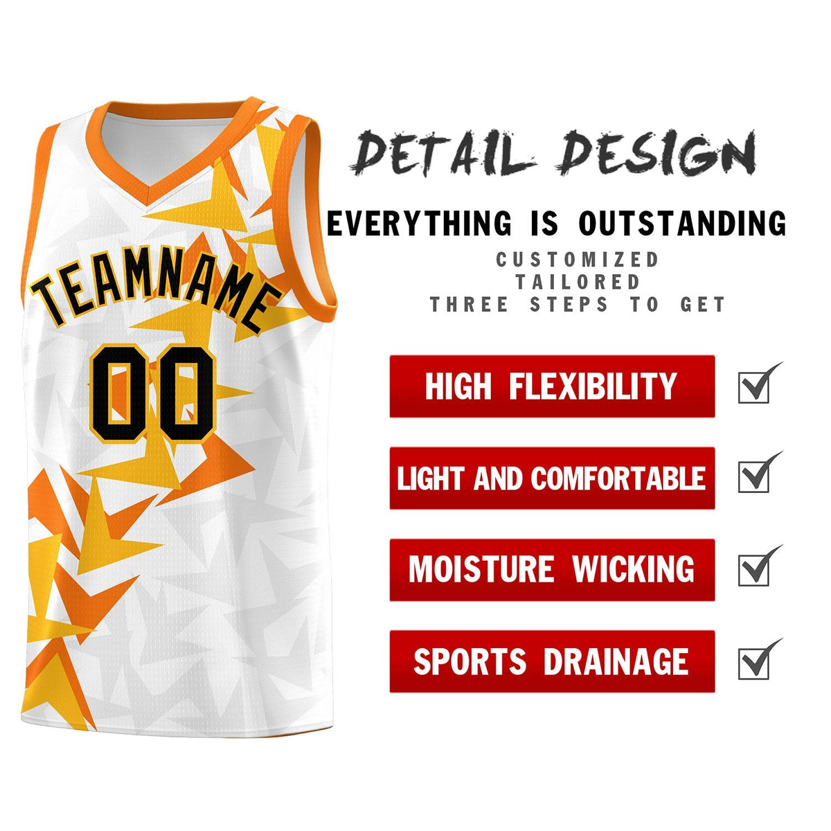 Custom White Boomerang Pattern Kits Basketball Jersey|KXKSHOP