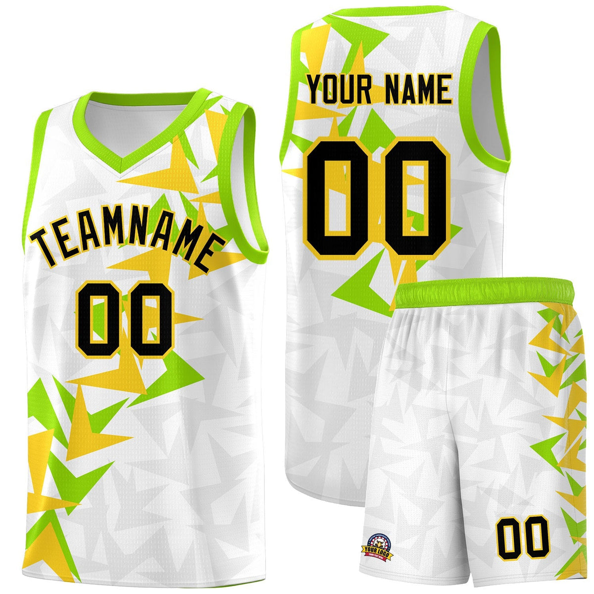 Custom White Boomerang Pattern Kits Basketball Jersey|KXKSHOP