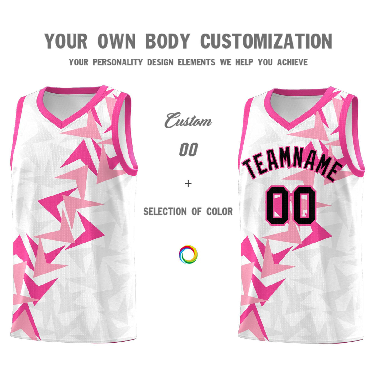 Custom White Boomerang Pattern Kits Basketball Jersey|KXKSHOP