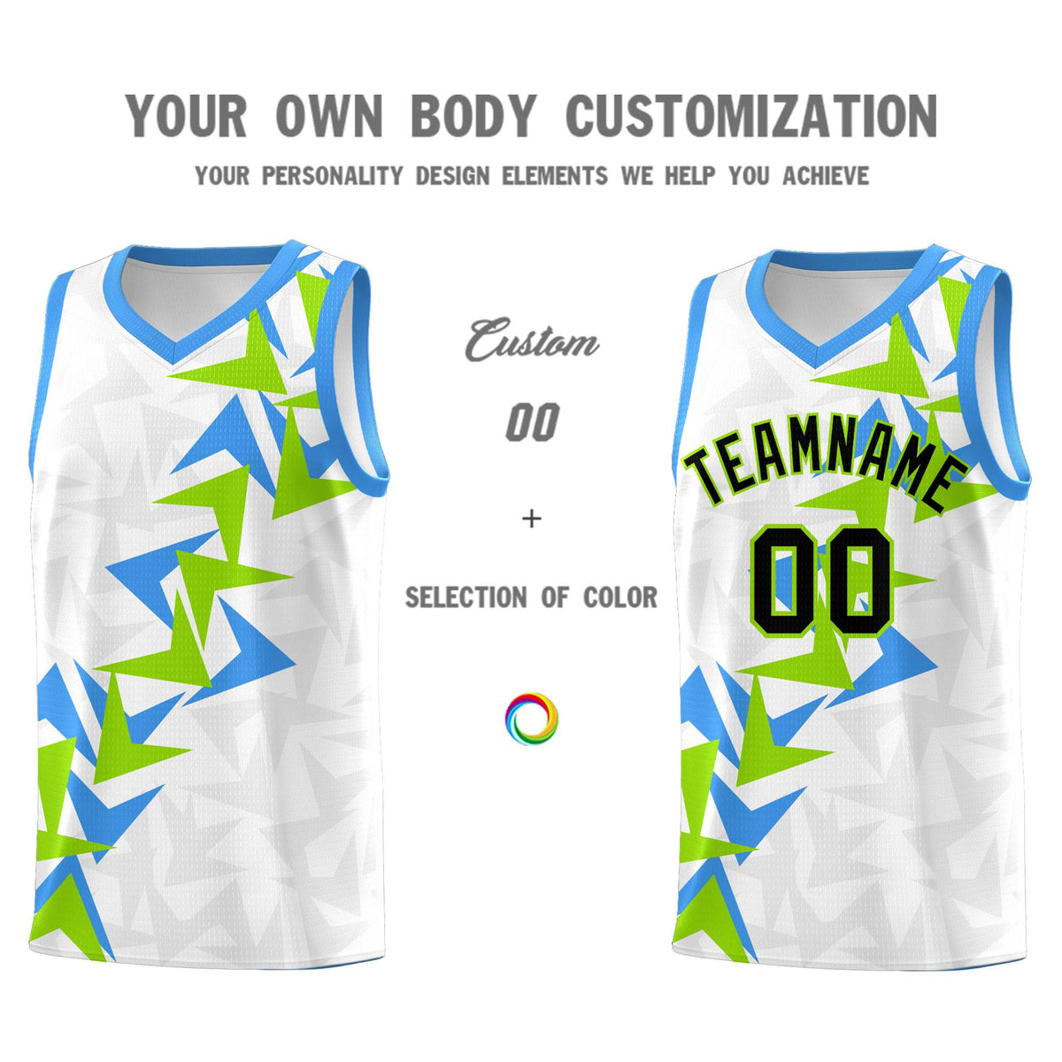 Custom White Boomerang Pattern Kits Basketball Jersey|KXKSHOP