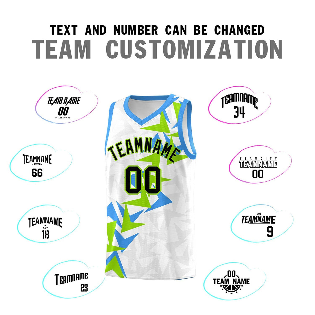 Custom White Boomerang Pattern Kits Basketball Jersey|KXKSHOP