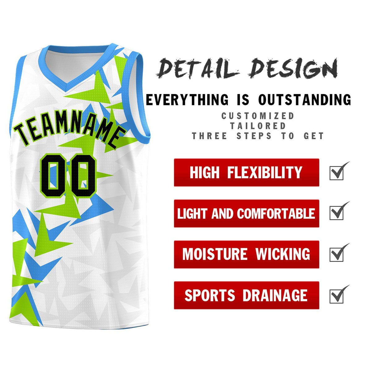 Custom White Boomerang Pattern Kits Basketball Jersey|KXKSHOP