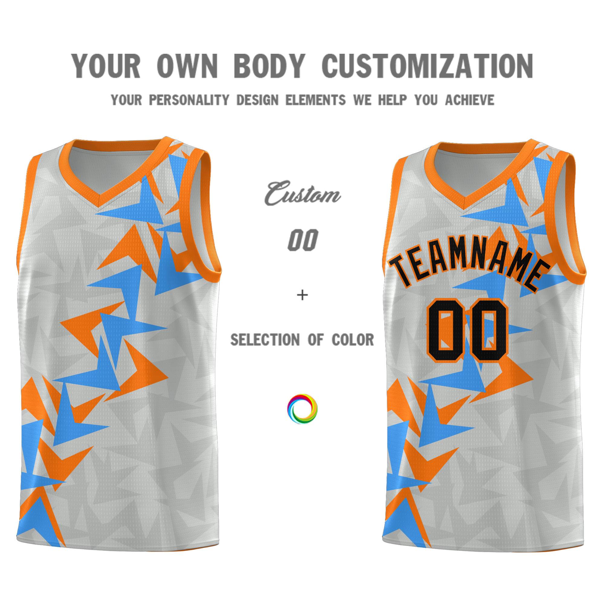 Custom Gray Boomerang Pattern Kits Basketball Jersey|KXKSHOP