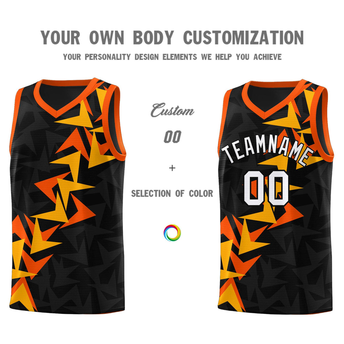 Custom Black Boomerang Pattern Kits Basketball Jersey|KXKSHOP