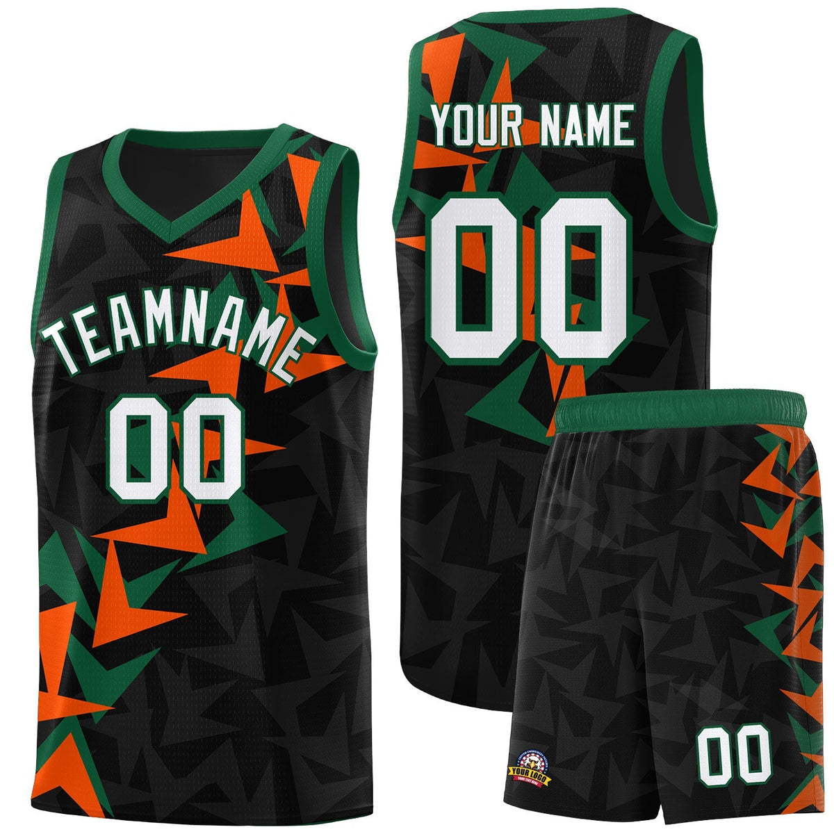 Custom Black Boomerang Pattern Kits Basketball Jersey|KXKSHOP