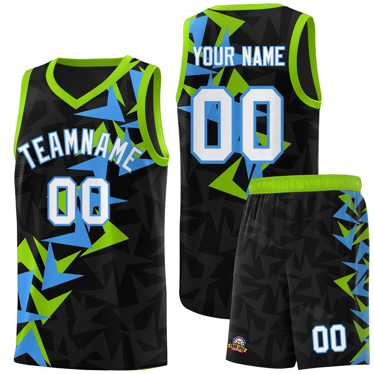Custom Black Boomerang Pattern Kits Basketball Jersey|KXKSHOP