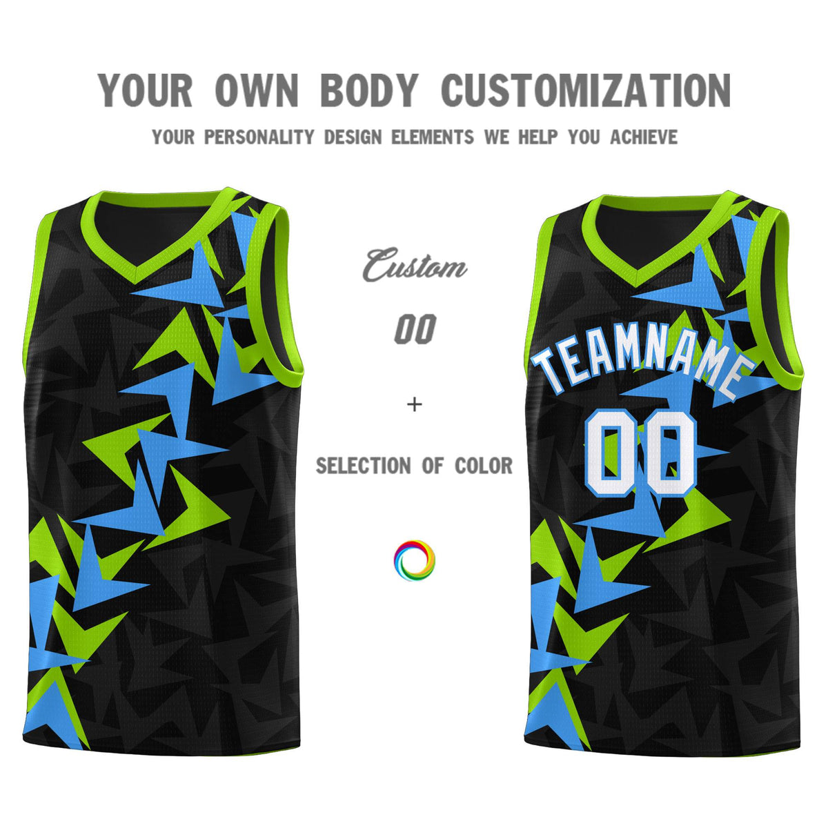 Custom Black Boomerang Pattern Kits Basketball Jersey|KXKSHOP