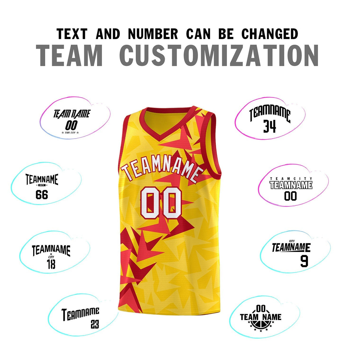 Custom Gold Boomerang Pattern Kits Basketball Jersey|KXKSHOP