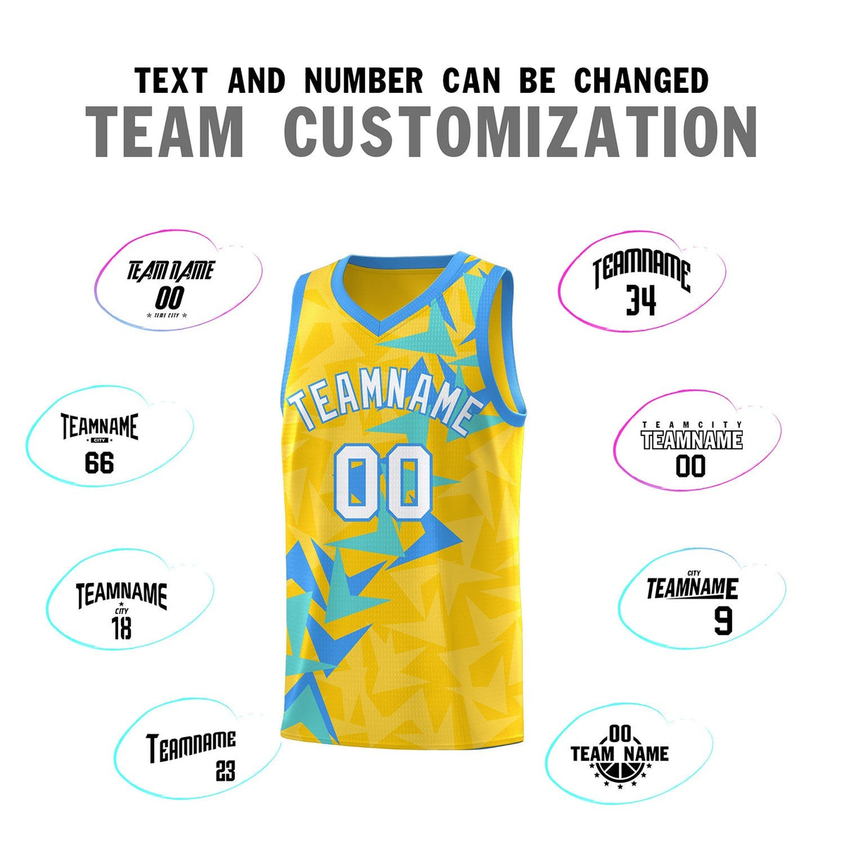 Custom Gold Boomerang Pattern Kits Basketball Jersey|KXKSHOP