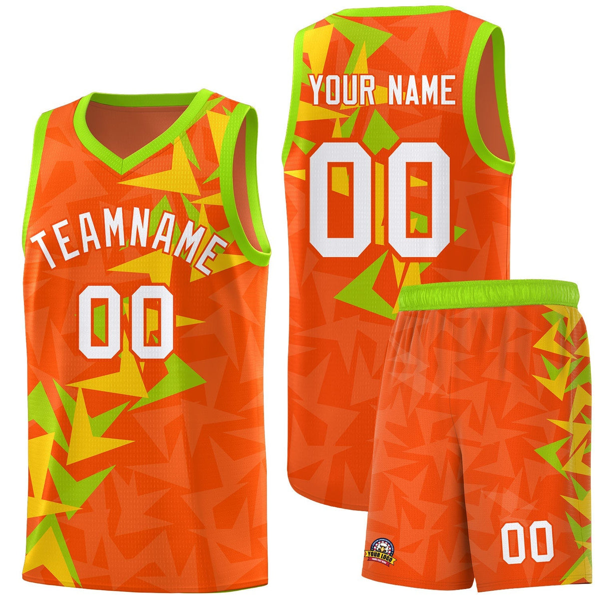 Custom Orange Boomerang Pattern Kits Basketball Jersey|KXKSHOP