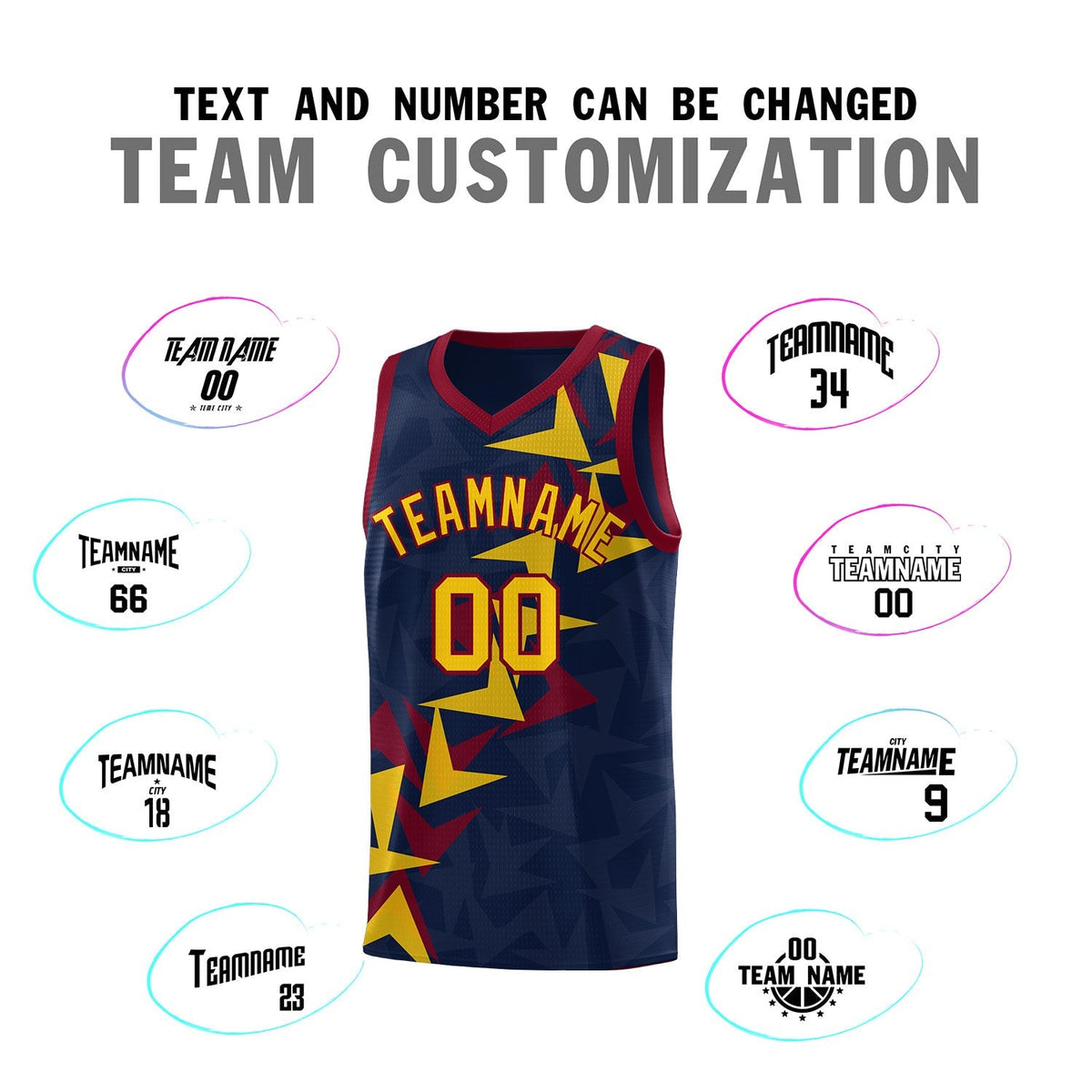 Custom Navy Boomerang Pattern Kits Basketball Jersey|KXKSHOP