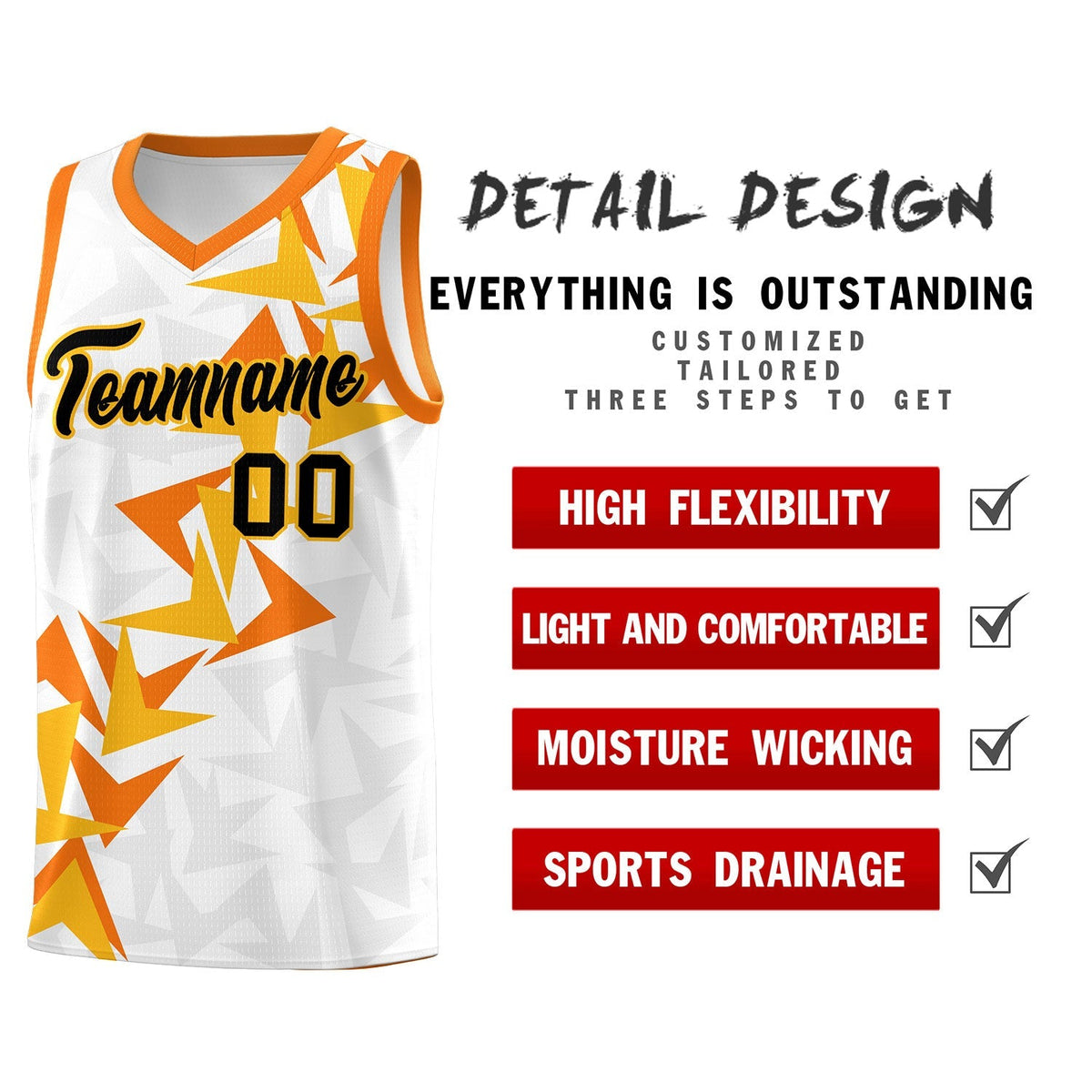 Custom White Boomerang Pattern Kits Basketball Jersey|KXKSHOP