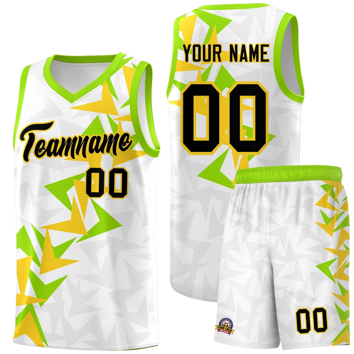 Custom White Boomerang Pattern Kits Basketball Jersey|KXKSHOP