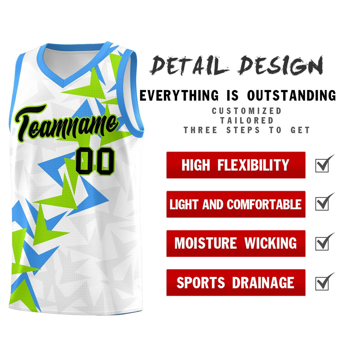 Custom White Boomerang Pattern Kits Basketball Jersey|KXKSHOP