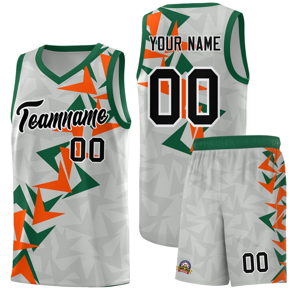 Custom Gray Boomerang Pattern Kits Basketball Jersey|KXKSHOP