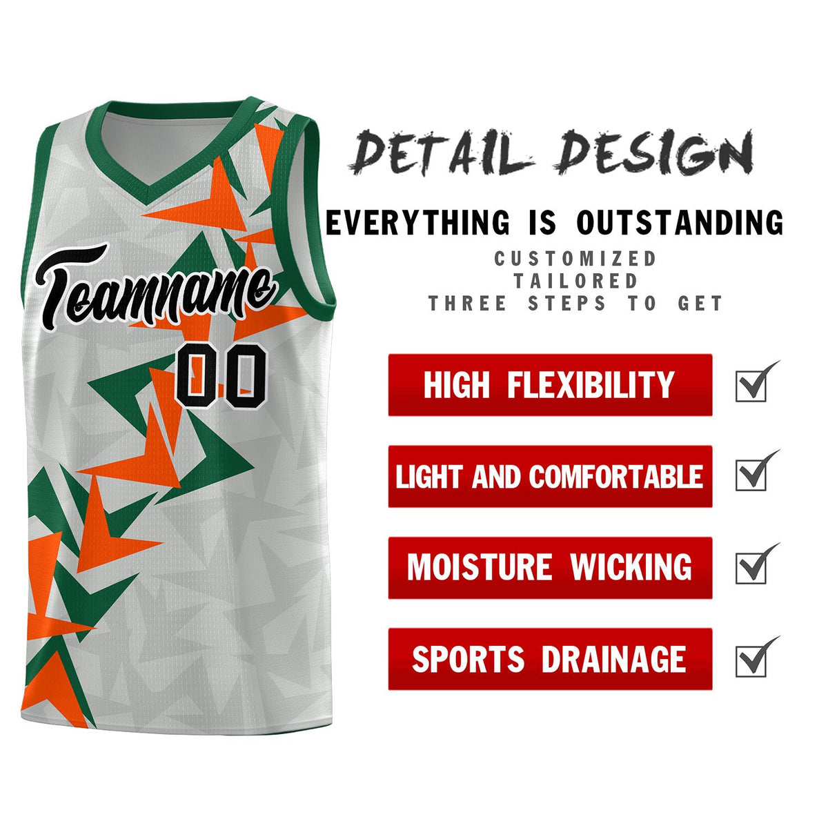 Custom Gray Boomerang Pattern Kits Basketball Jersey|KXKSHOP