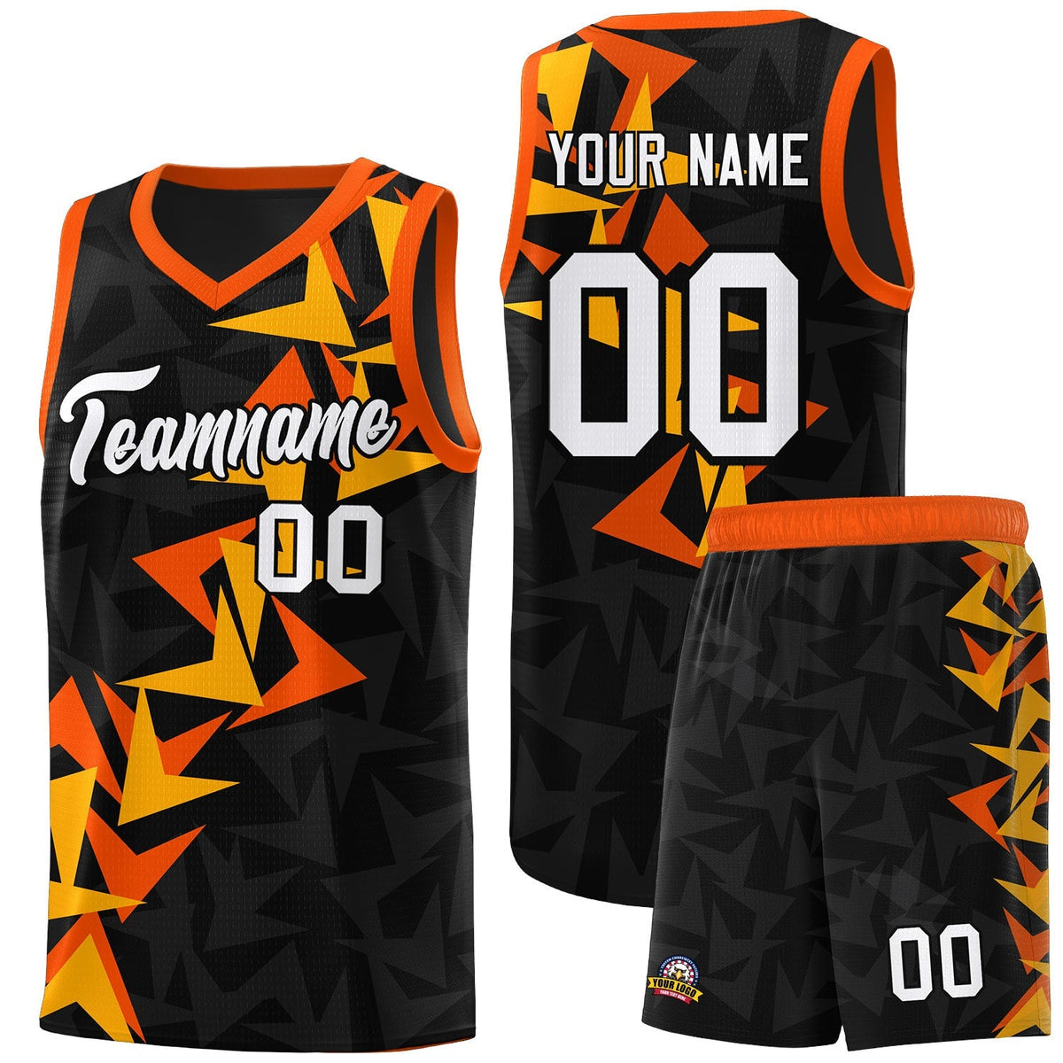 Custom Black Boomerang Pattern Kits Basketball Jersey|KXKSHOP