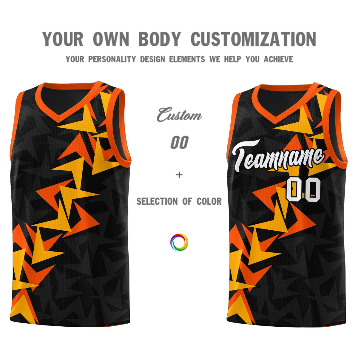 Custom Black Boomerang Pattern Kits Basketball Jersey|KXKSHOP