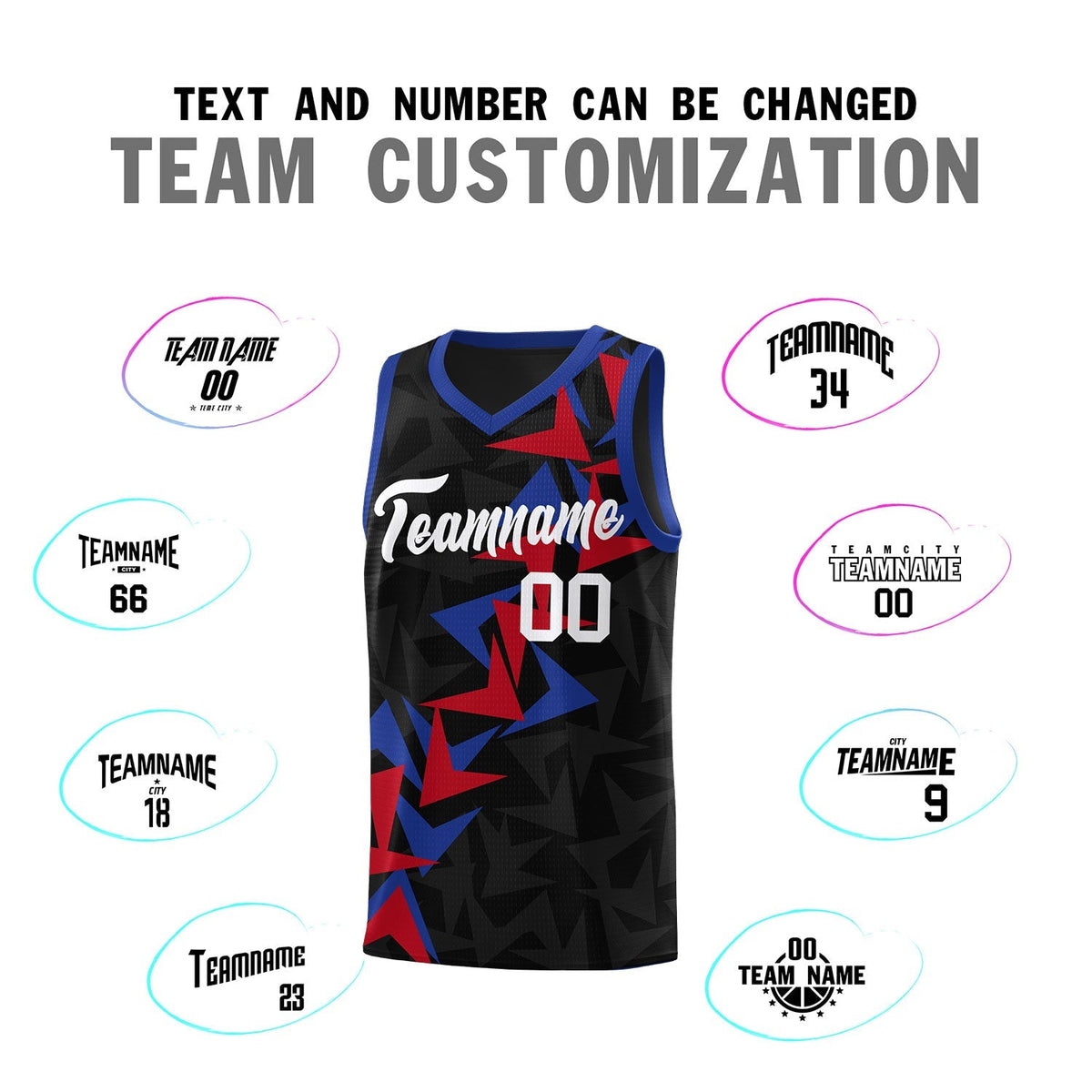 Custom Black Boomerang Pattern Kits Basketball Jersey|KXKSHOP