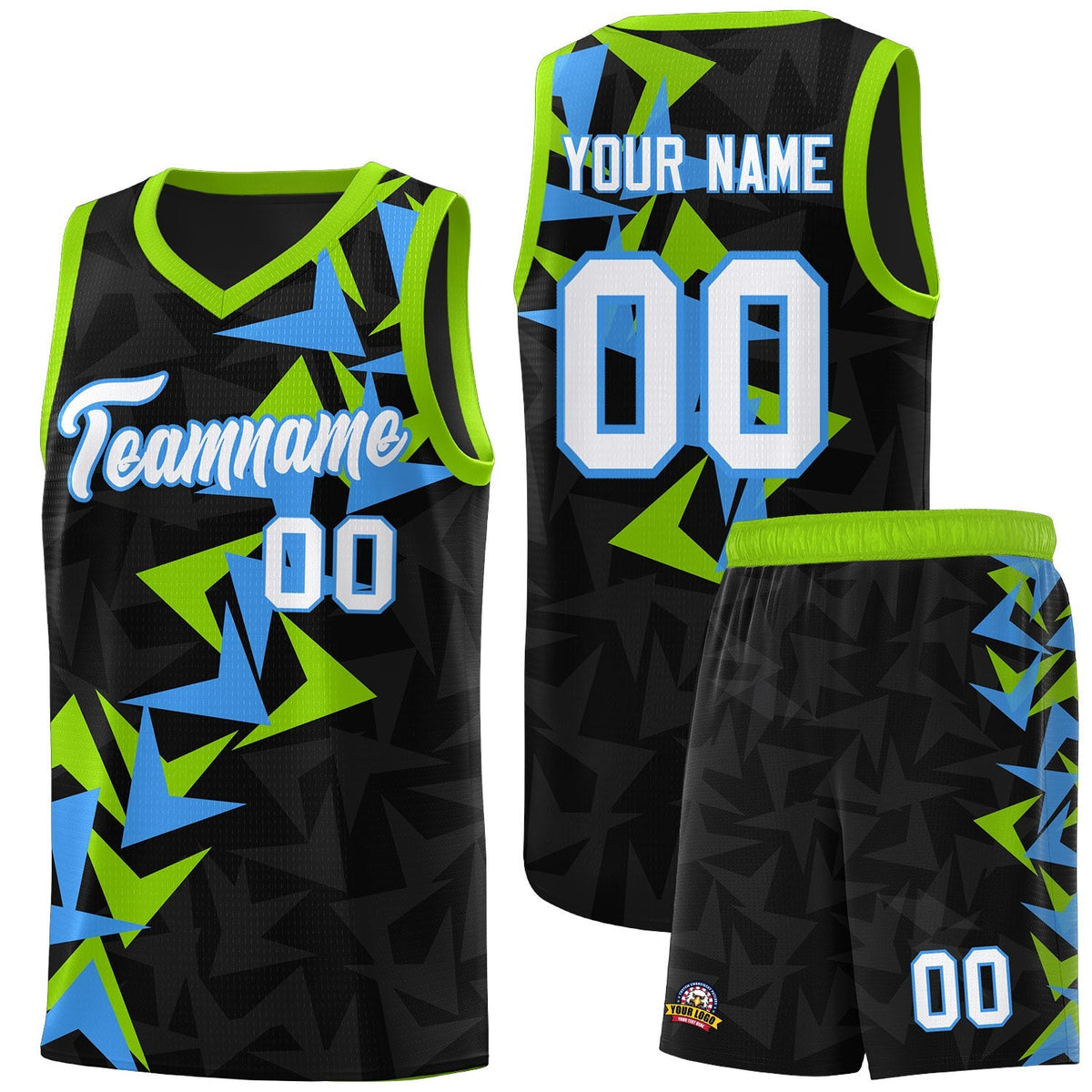 Custom Black Boomerang Pattern Kits Basketball Jersey|KXKSHOP