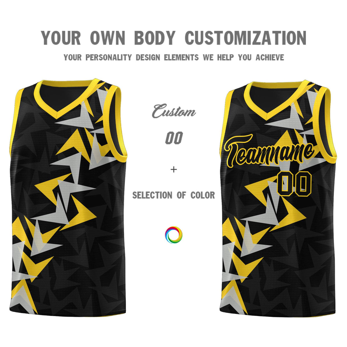 Custom Black Boomerang Pattern Kits Basketball Jersey|KXKSHOP