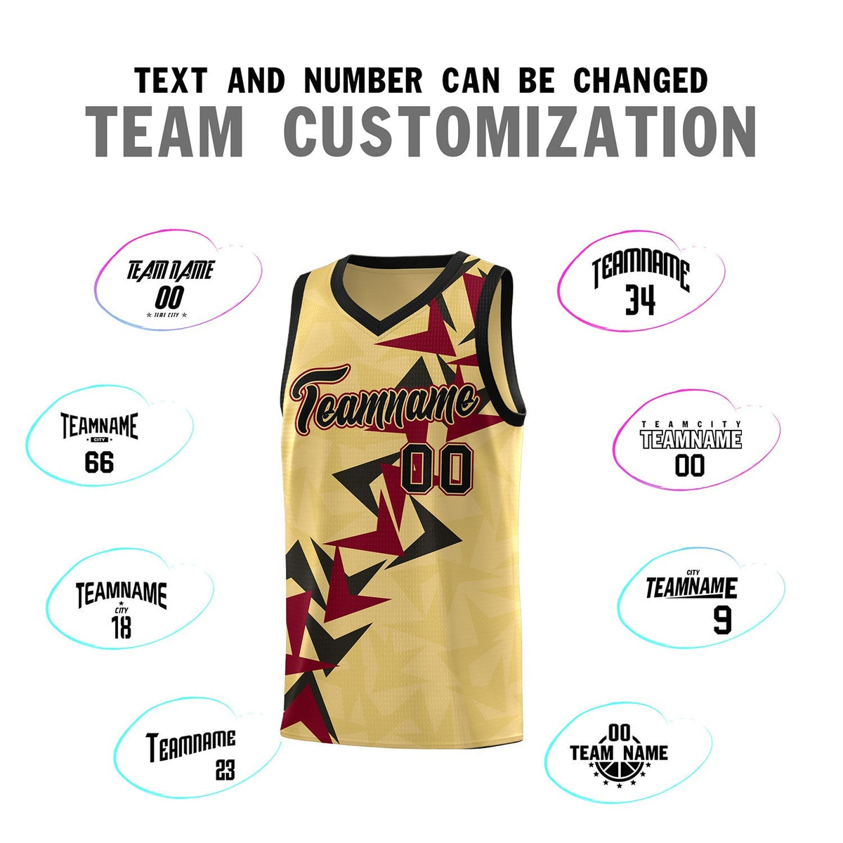 Custom Khaki Boomerang Pattern Kits Basketball Jersey|KXKSHOP