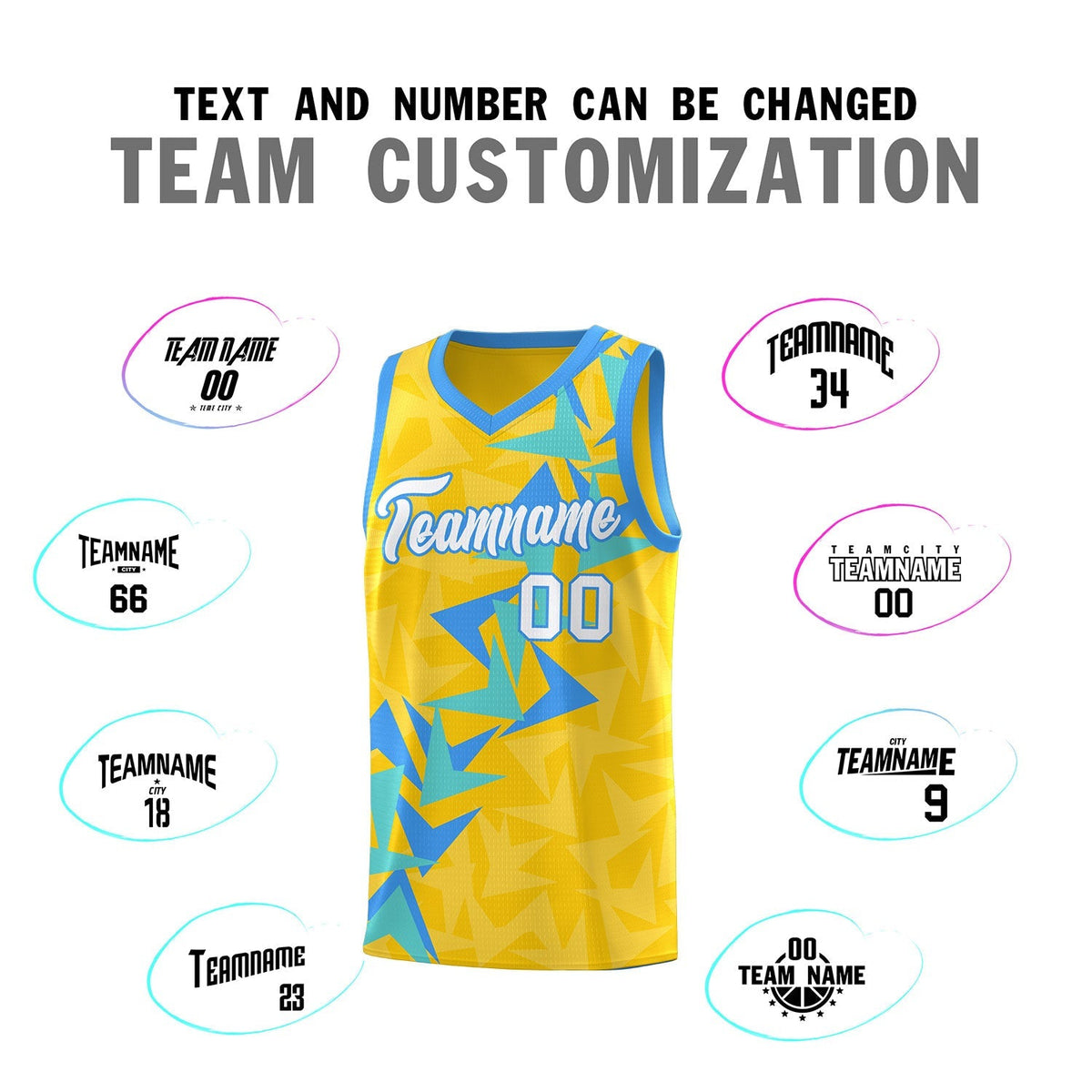 Custom Gold Boomerang Pattern Kits Basketball Jersey|KXKSHOP