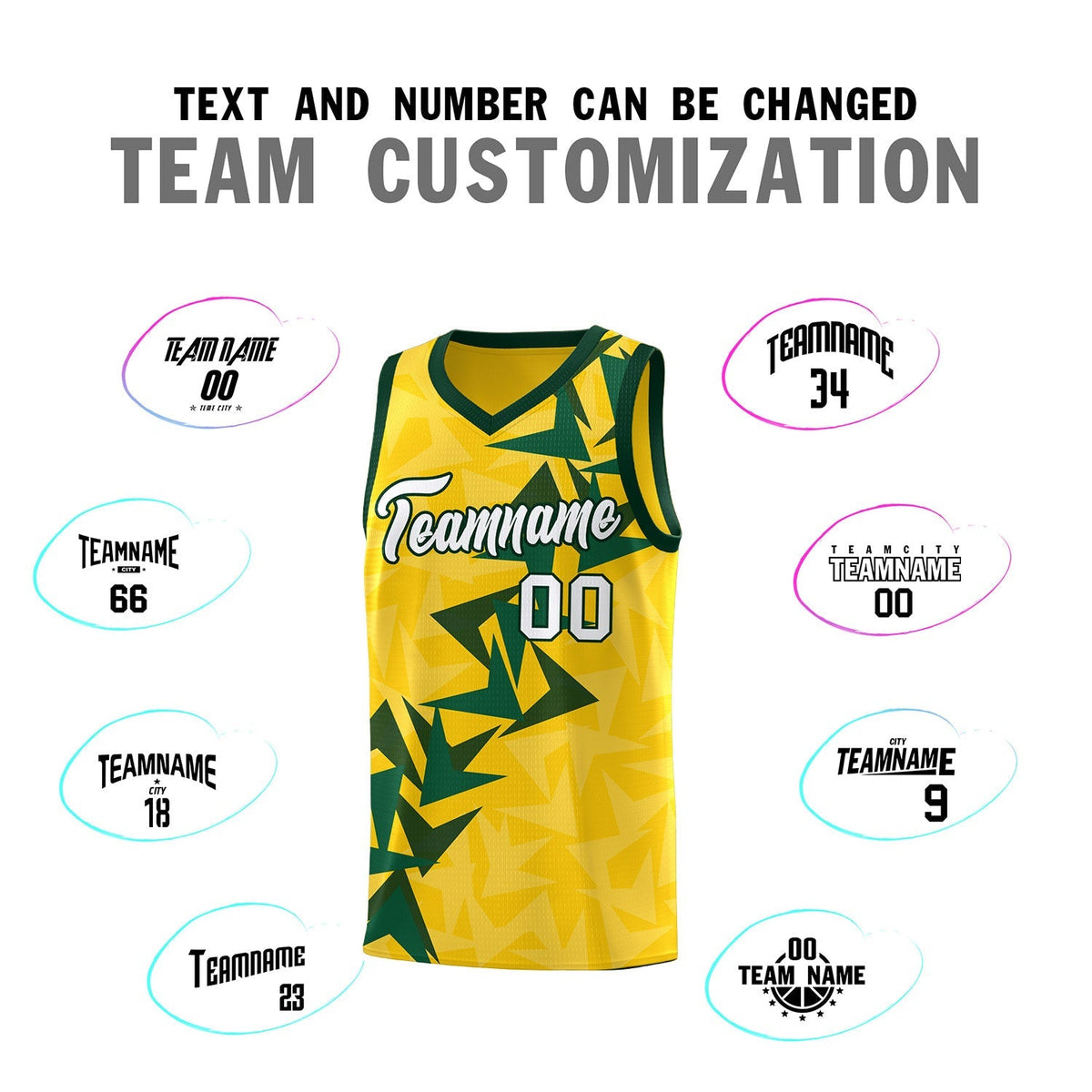 Custom Gold Boomerang Pattern Kits Basketball Jersey|KXKSHOP