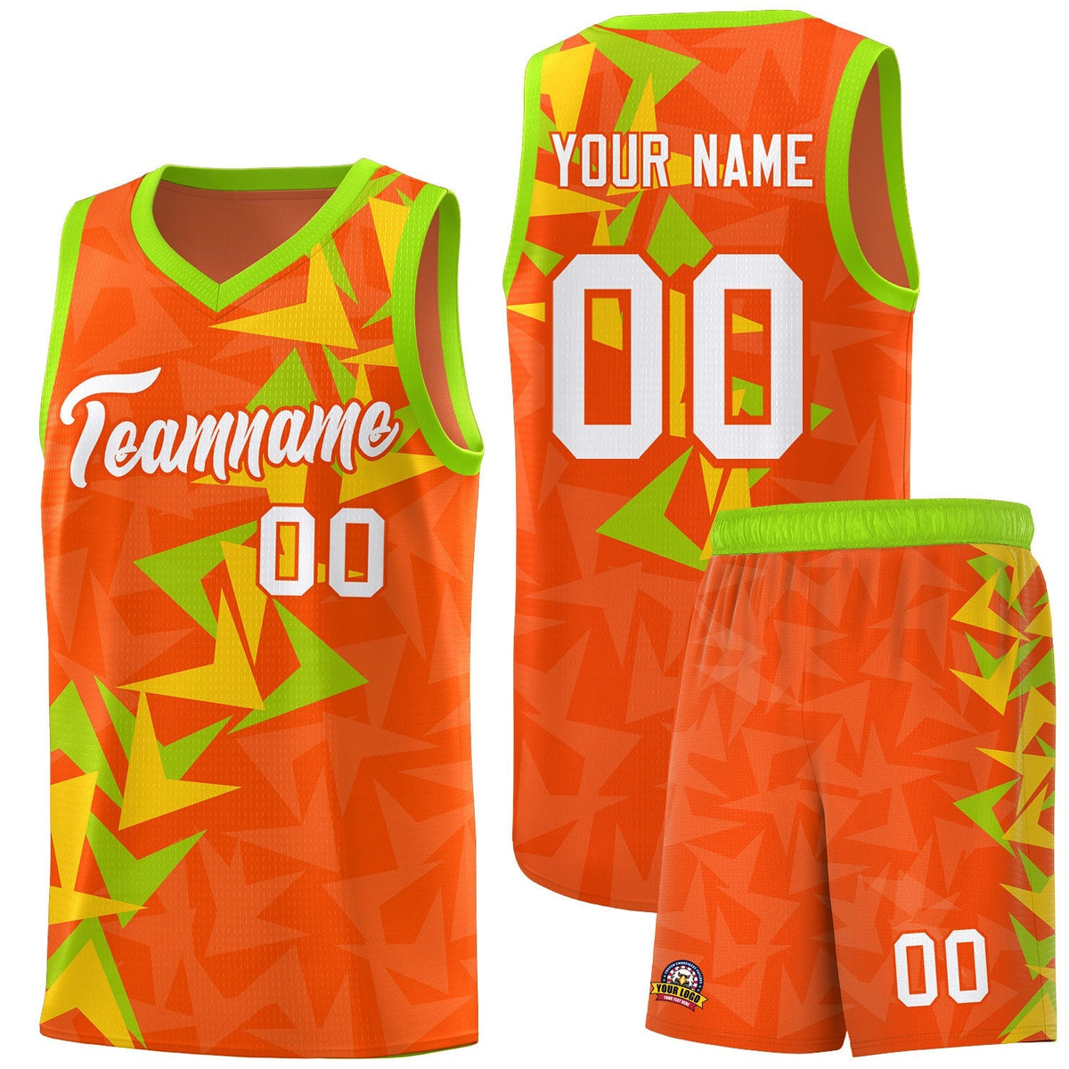 Custom Orange Boomerang Pattern Kits Basketball Jersey|KXKSHOP