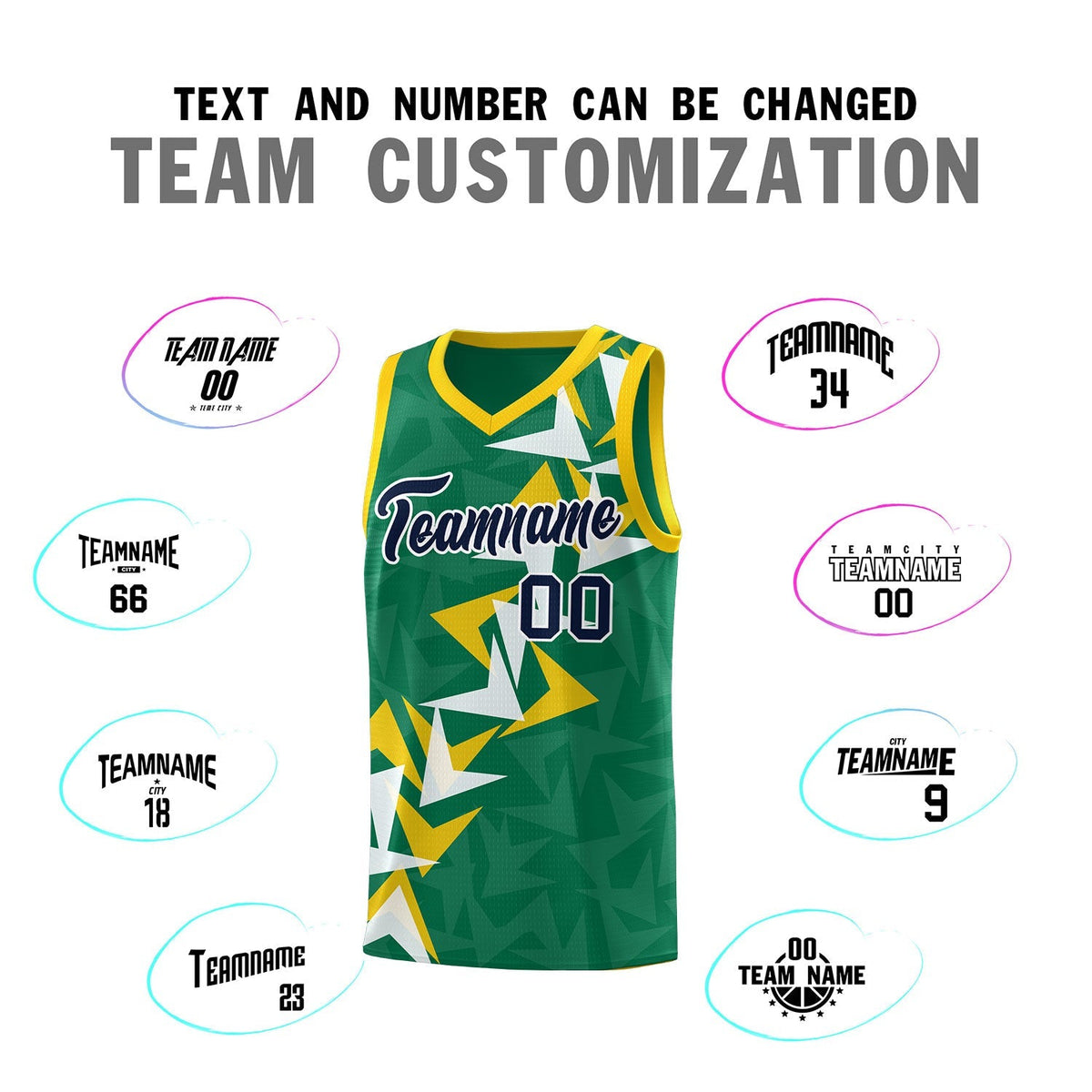 Custom Kelly Green Boomerang Pattern Kits Basketball Jersey|KXKSHOP
