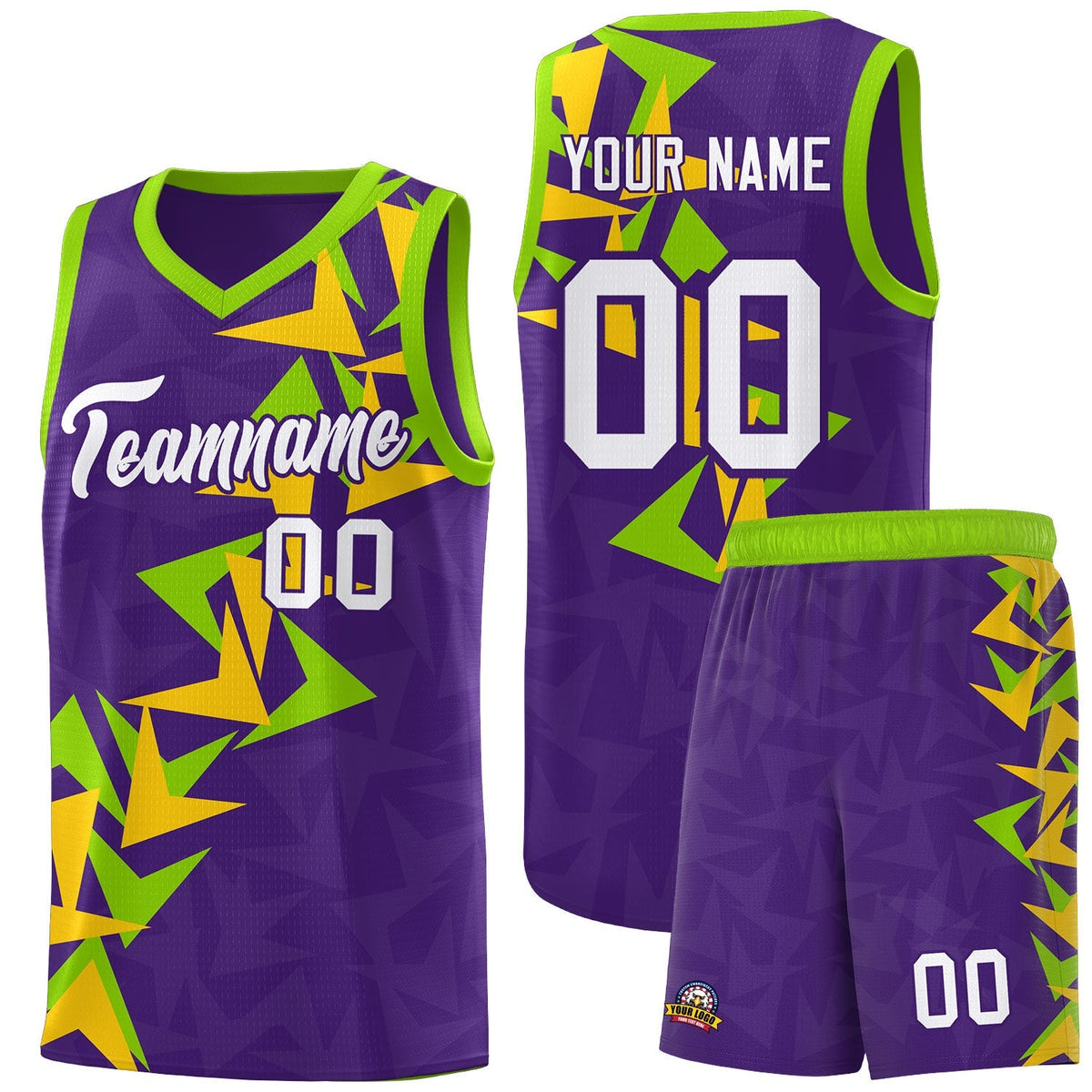 Custom Purple Boomerang Pattern Kits Basketball Jersey|KXKSHOP