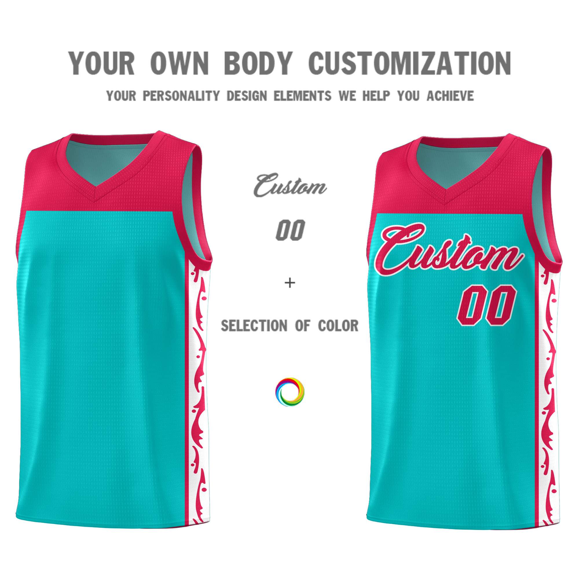 Custom Bright Green Side Pattern Sports Uniform Basketball Jersey|KXKSHOP