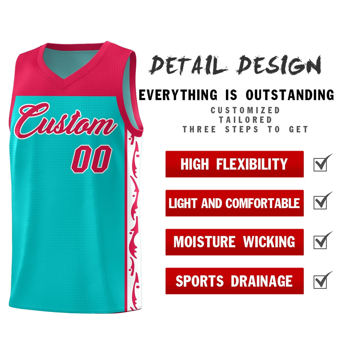Custom Bright Green Side Pattern Sports Uniform Basketball Jersey|KXKSHOP