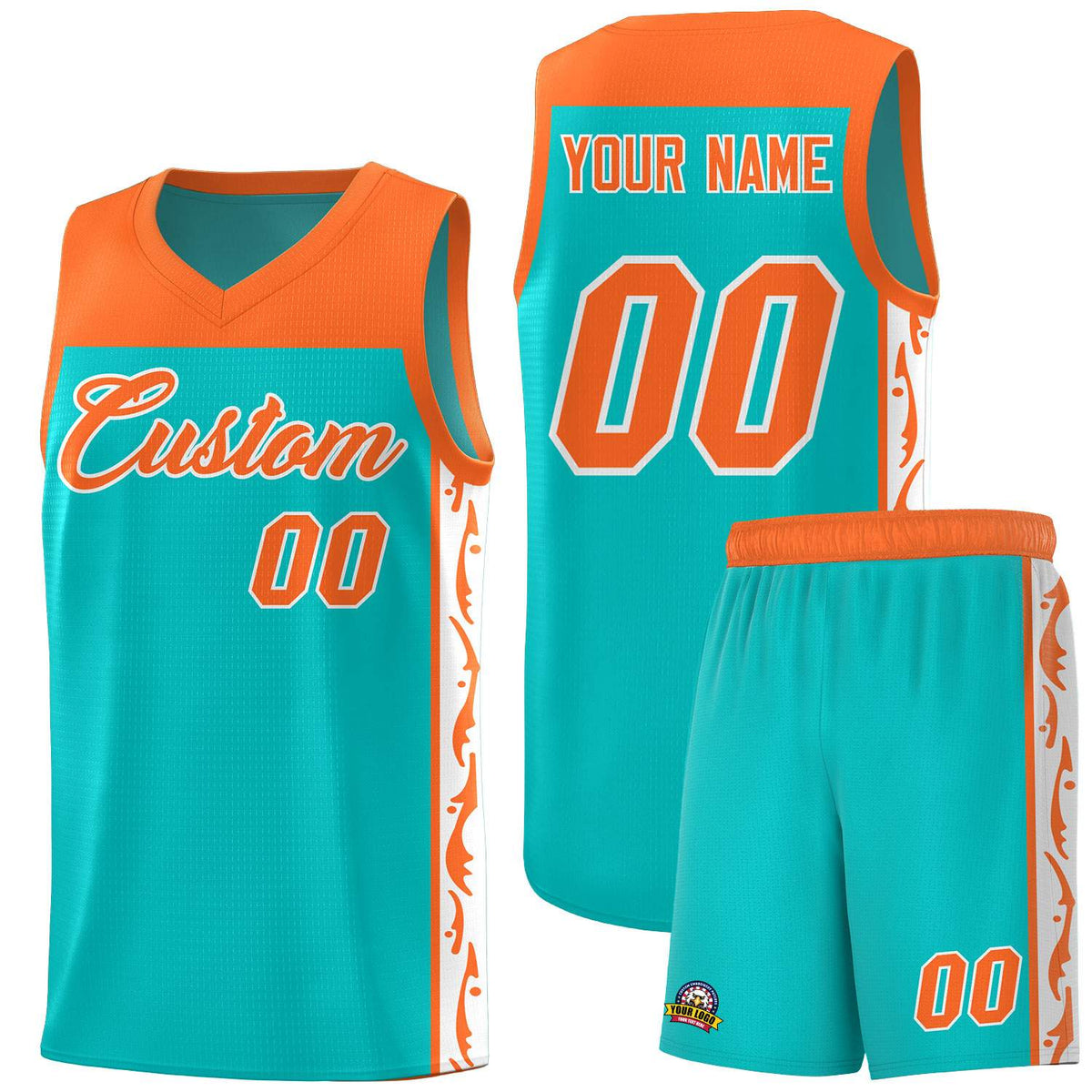 Custom Bright Green Side Pattern Sports Uniform Basketball Jersey|KXKSHOP