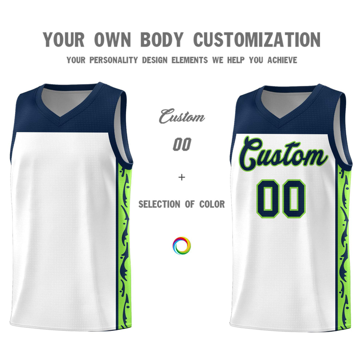 Custom White Side Pattern Sports Uniform Basketball Jersey|KXKSHOP