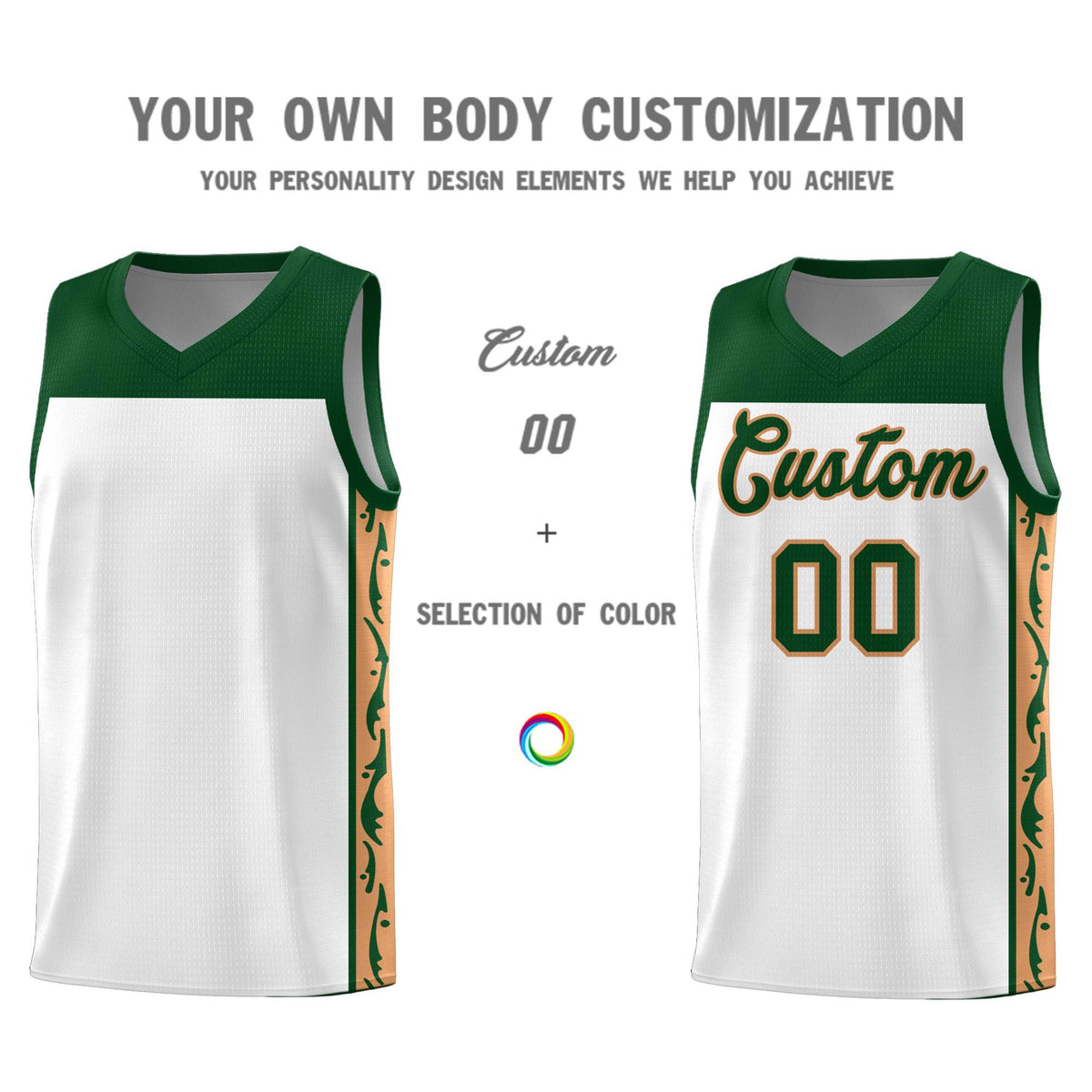 Custom White Side Pattern Sports Uniform Basketball Jersey|KXKSHOP
