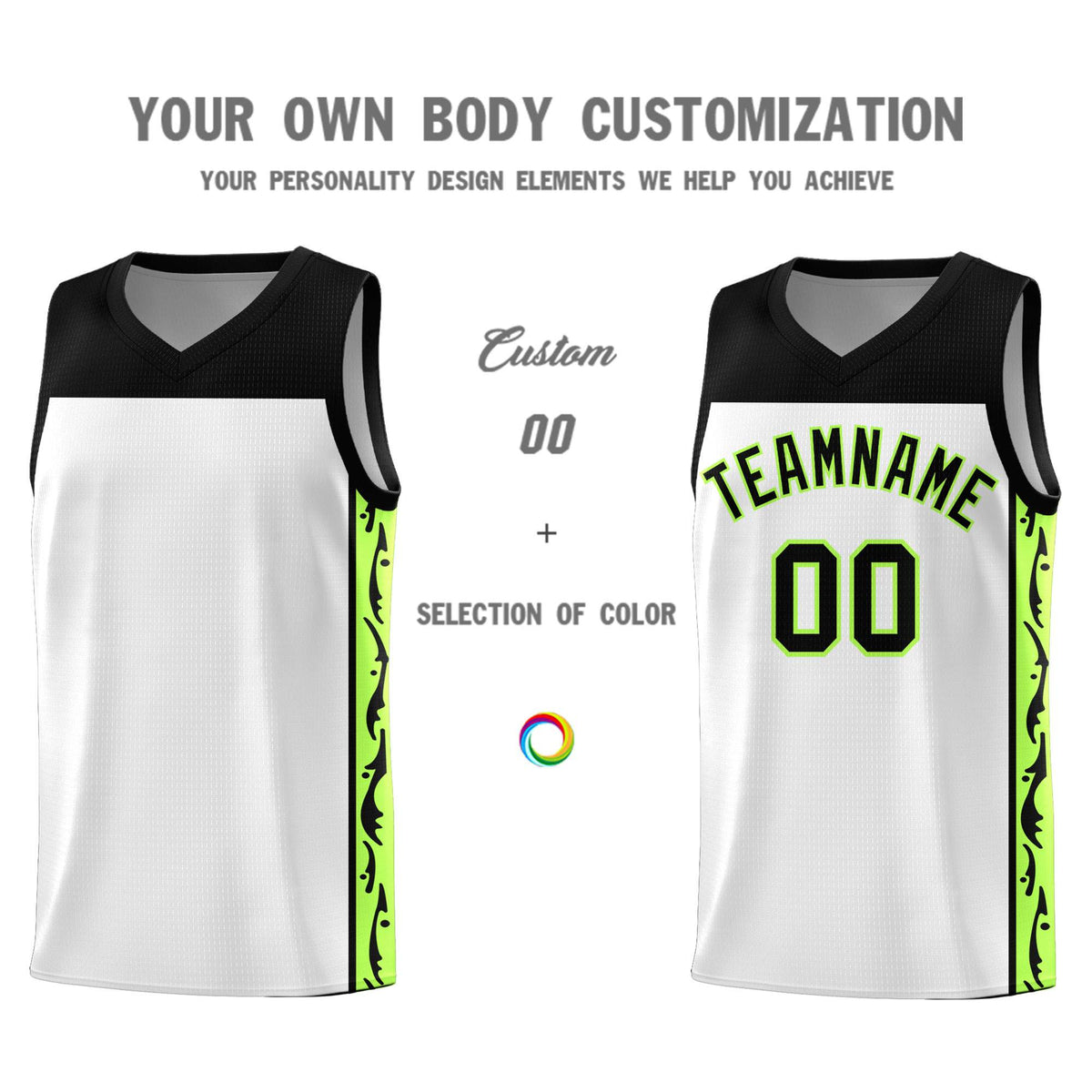 Custom White Side Pattern Sports Uniform Basketball Jersey|KXKSHOP