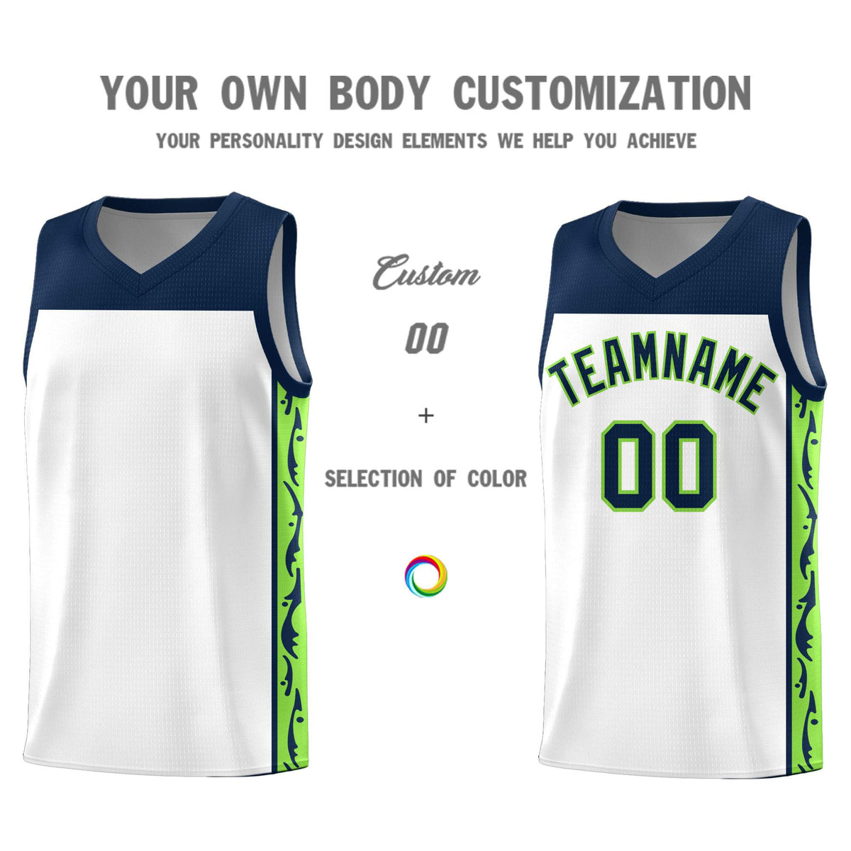 Custom White Side Pattern Sports Uniform Basketball Jersey|KXKSHOP