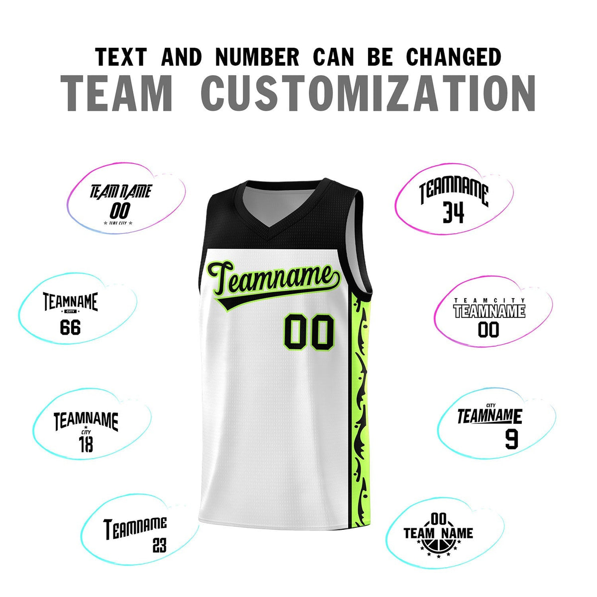 Custom White Side Pattern Sports Uniform Basketball Jersey|KXKSHOP
