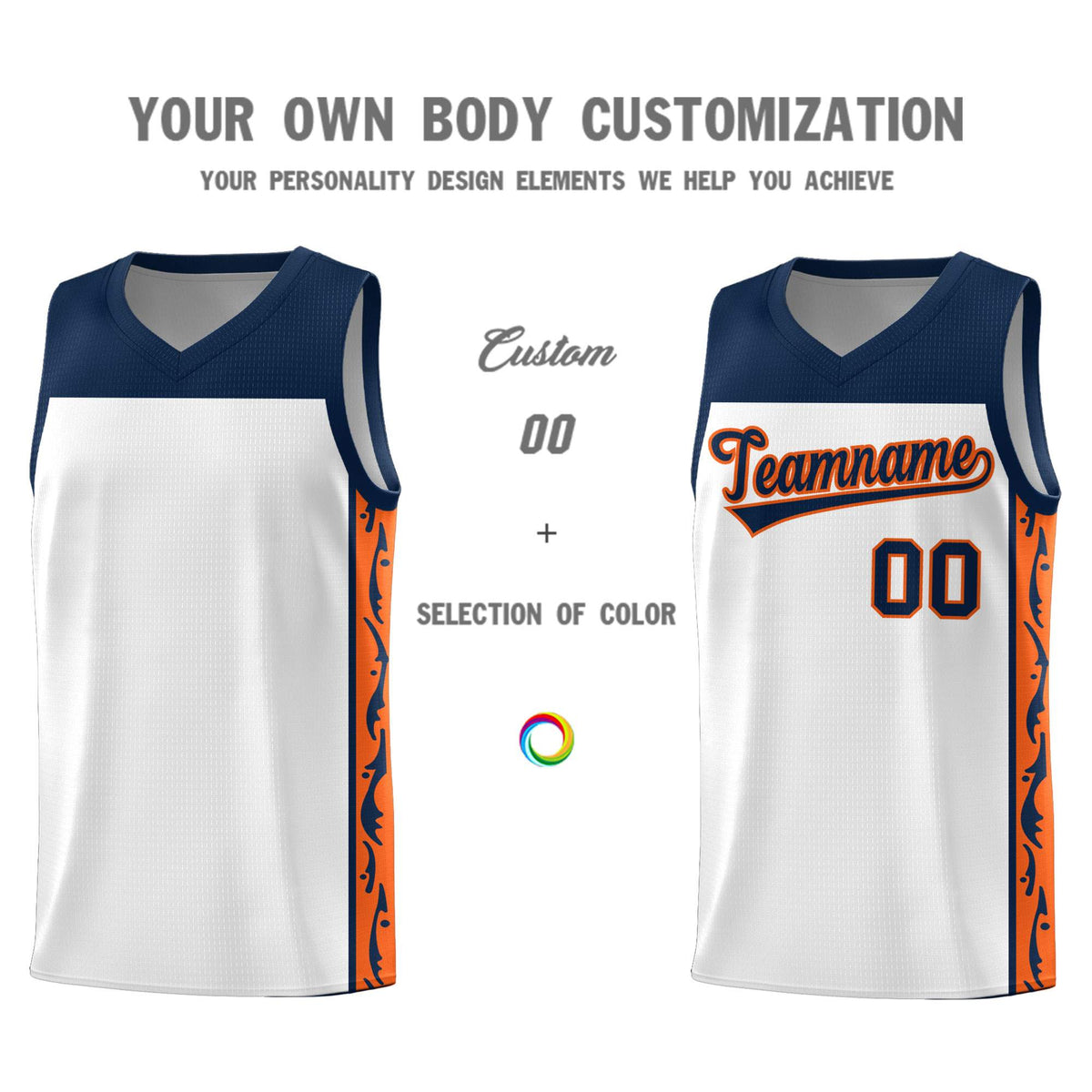 Custom White Side Pattern Sports Uniform Basketball Jersey|KXKSHOP
