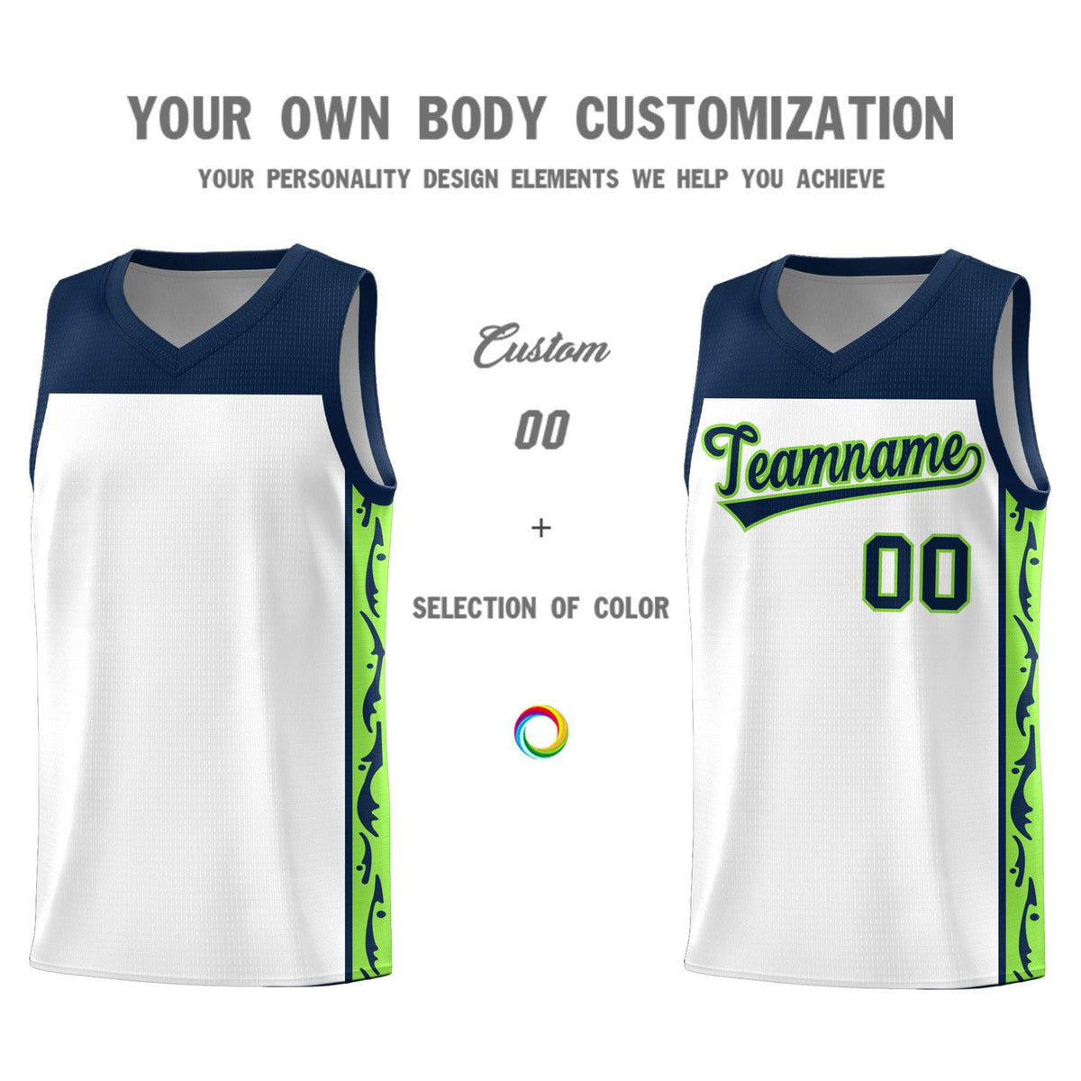 Custom White Side Pattern Sports Uniform Basketball Jersey|KXKSHOP