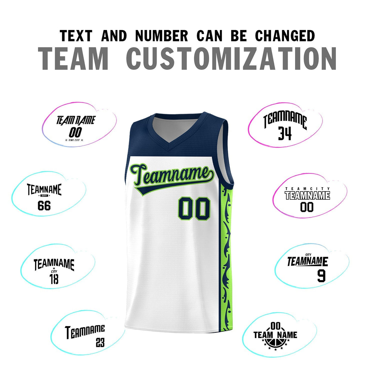 Custom White Side Pattern Sports Uniform Basketball Jersey|KXKSHOP