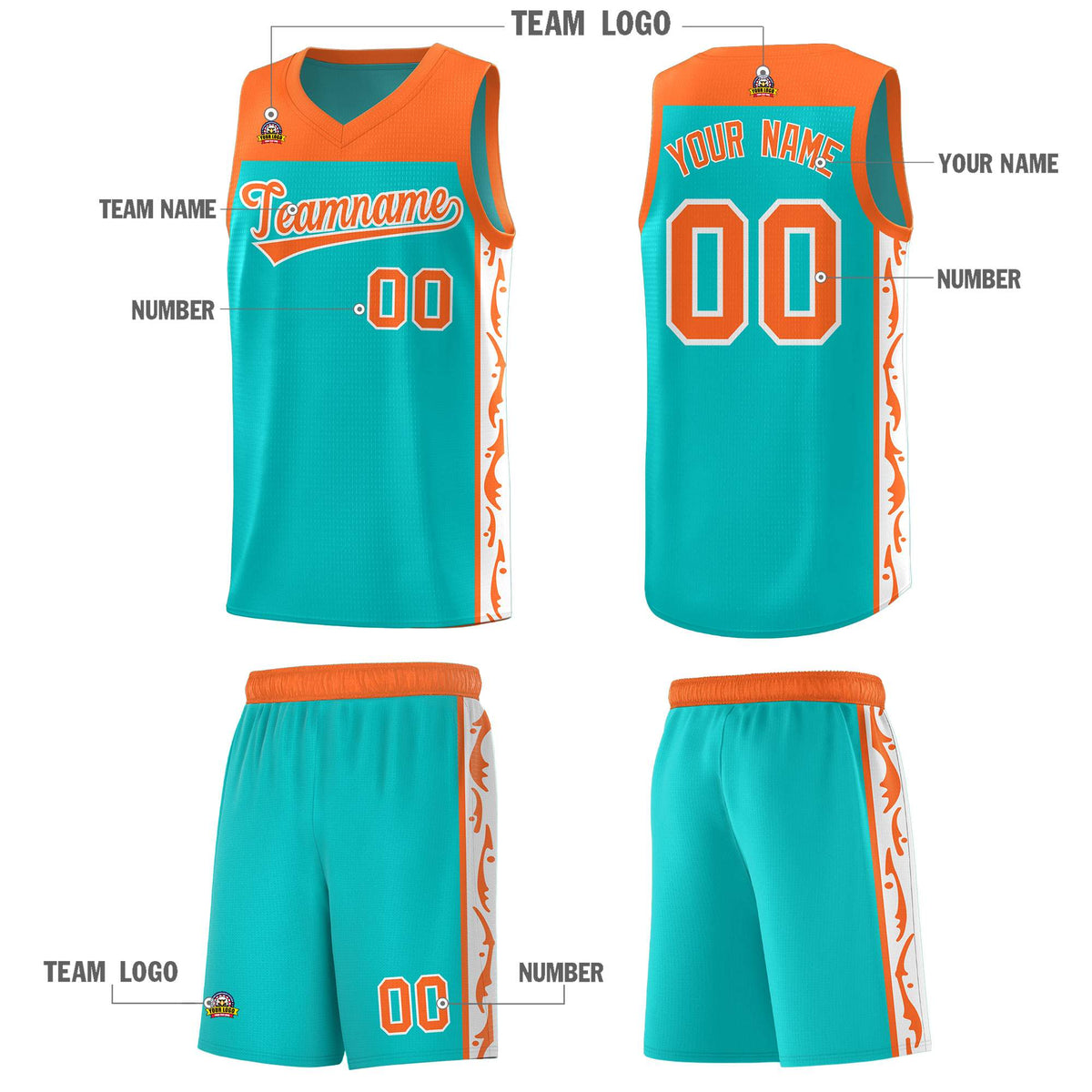 Custom Bright Green Side Pattern Sports Uniform Basketball Jersey|KXKSHOP
