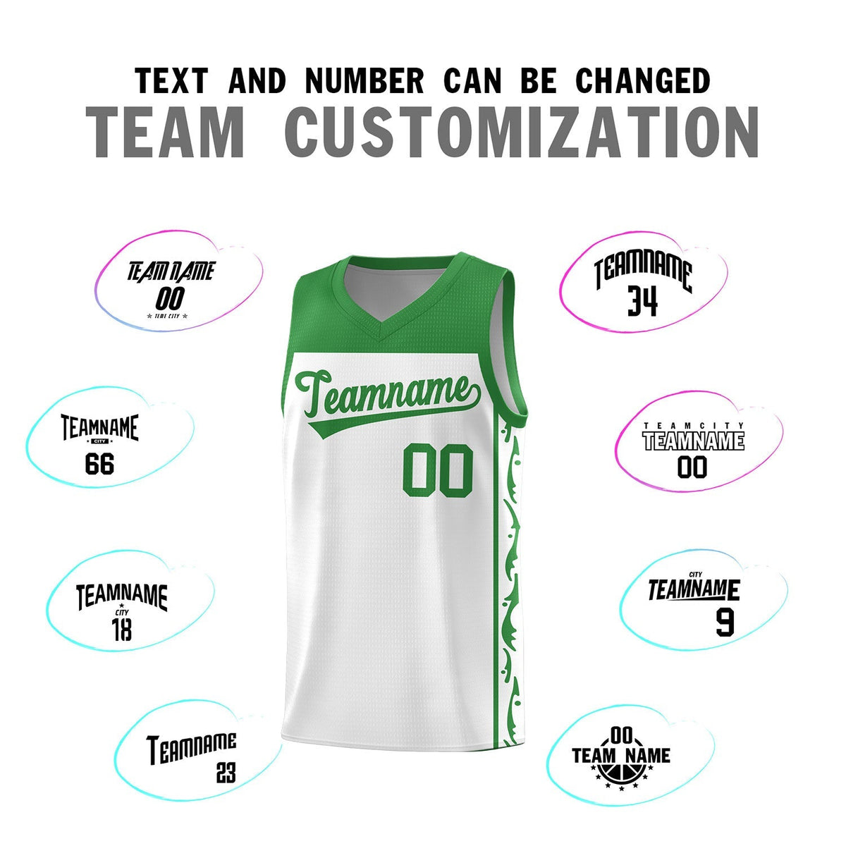 Custom White Side Pattern Sports Uniform Basketball Jersey|KXKSHOP